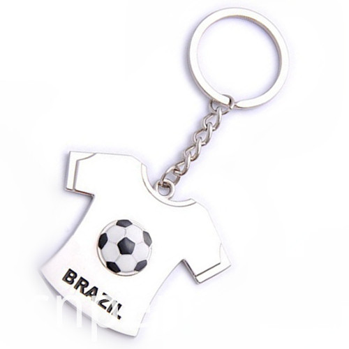 Promotional Sport Gift Zinc Alloy Football Keyring with Logo (F1193)